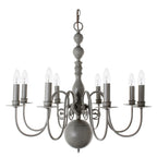 Bologna 8 Light Chandelier In Cream Or Grey Finish PG05579/08
