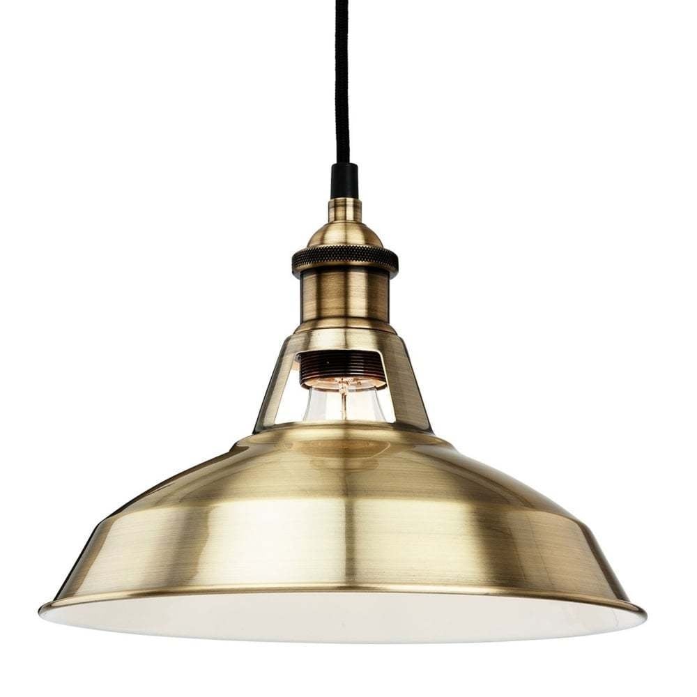 Albany Ceiling Pendant Light In Antique Brass Finish 4867AB