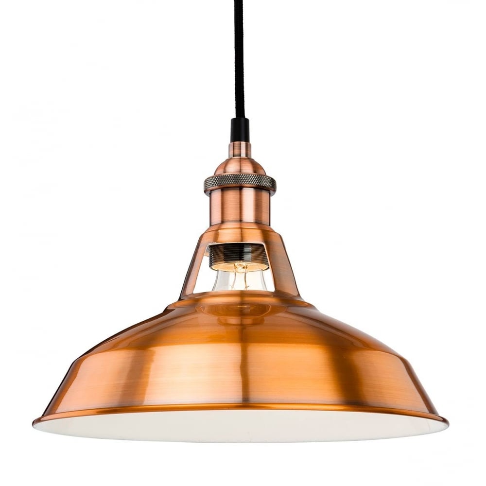 Albany Ceiling Pendant Light In Brushed Copper Finish 4867CP