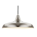 Curtis Contemporary Ceiling Pendant Light In Brushed Steel Finish 4854BS
