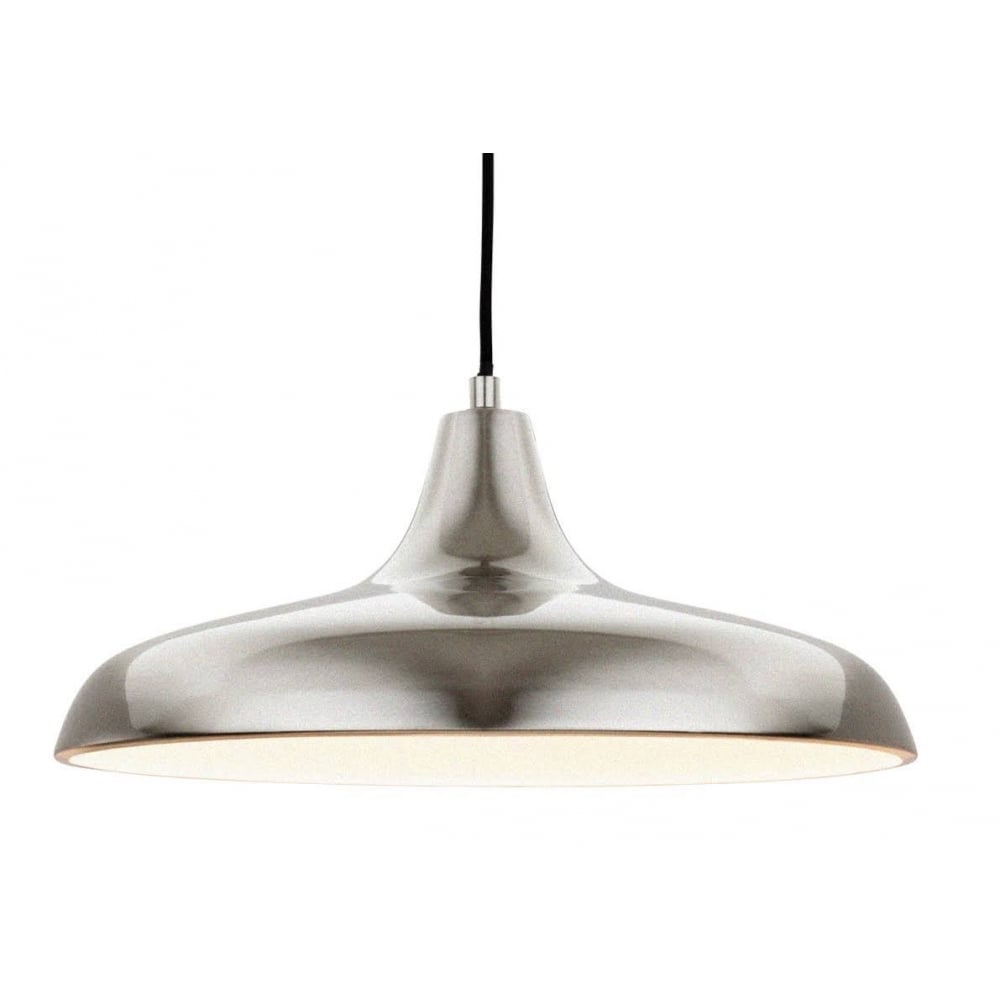 Curtis Contemporary Ceiling Pendant Light In Brushed Steel Finish 4854BS