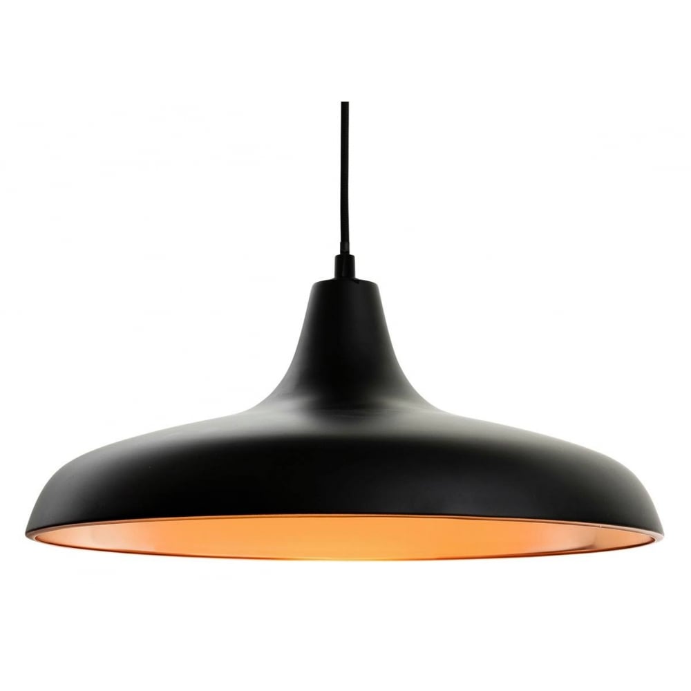 Curtis Contemporary Ceiling Pendant Light In Matt Black Finish 4854BL