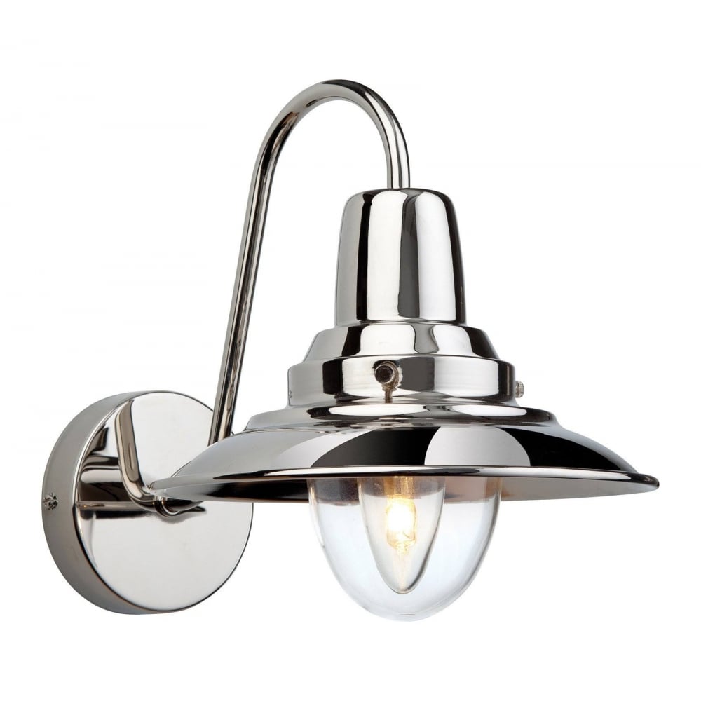 Fisherman Classic Single Wall Light In Chrome Finish 8686CH