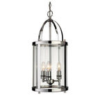 Imperial 3 Light Ceiling Pendant Lantern With Clear Glass Panels 8301