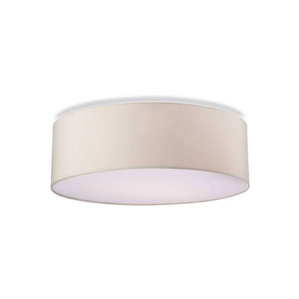 Phoenix Modern Flush Ceiling Light With Cream Shade 2315CR