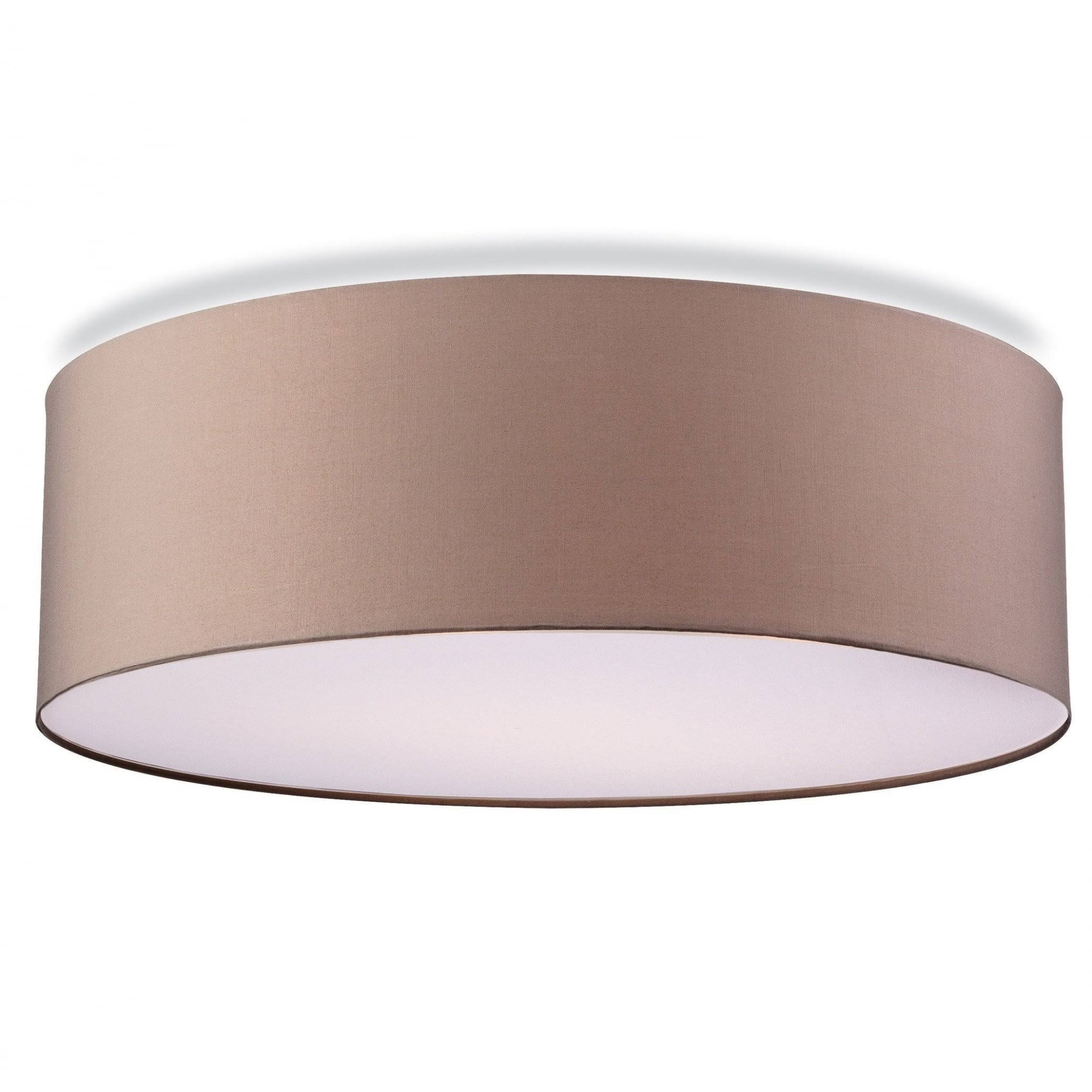 Phoenix Modern Flush Ceiling Light With Taupe Shade 2315TA