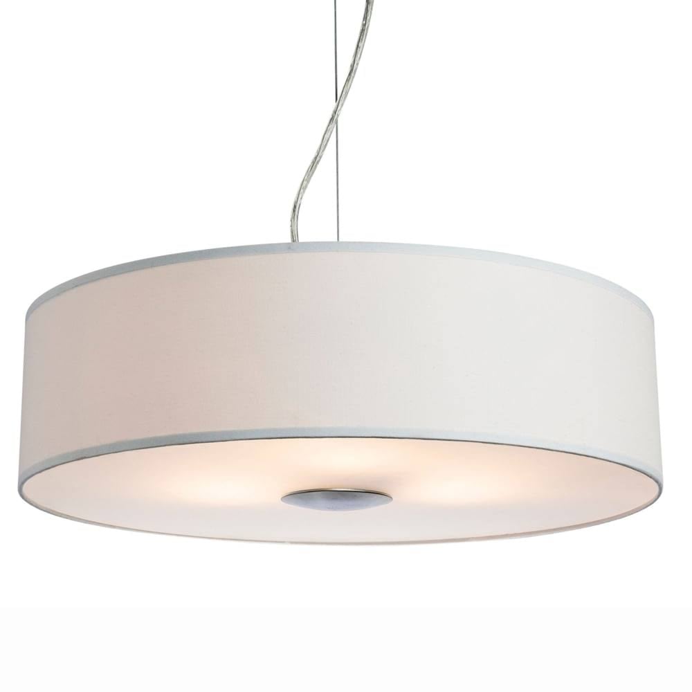 Madison Modern 3 Light Ceiling Pendant With Cream Shade 4886CR