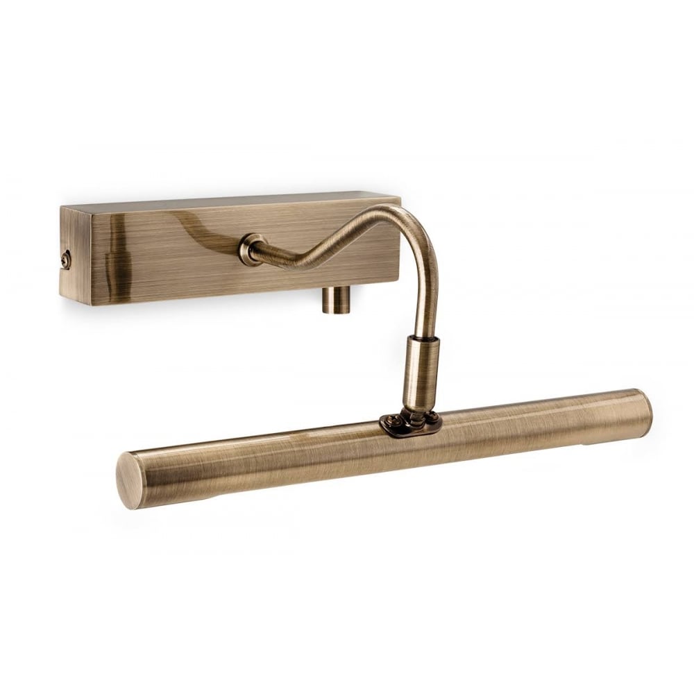 Dimmable 28 cm LED Picture Light In Antique Brass Finish 4892AB