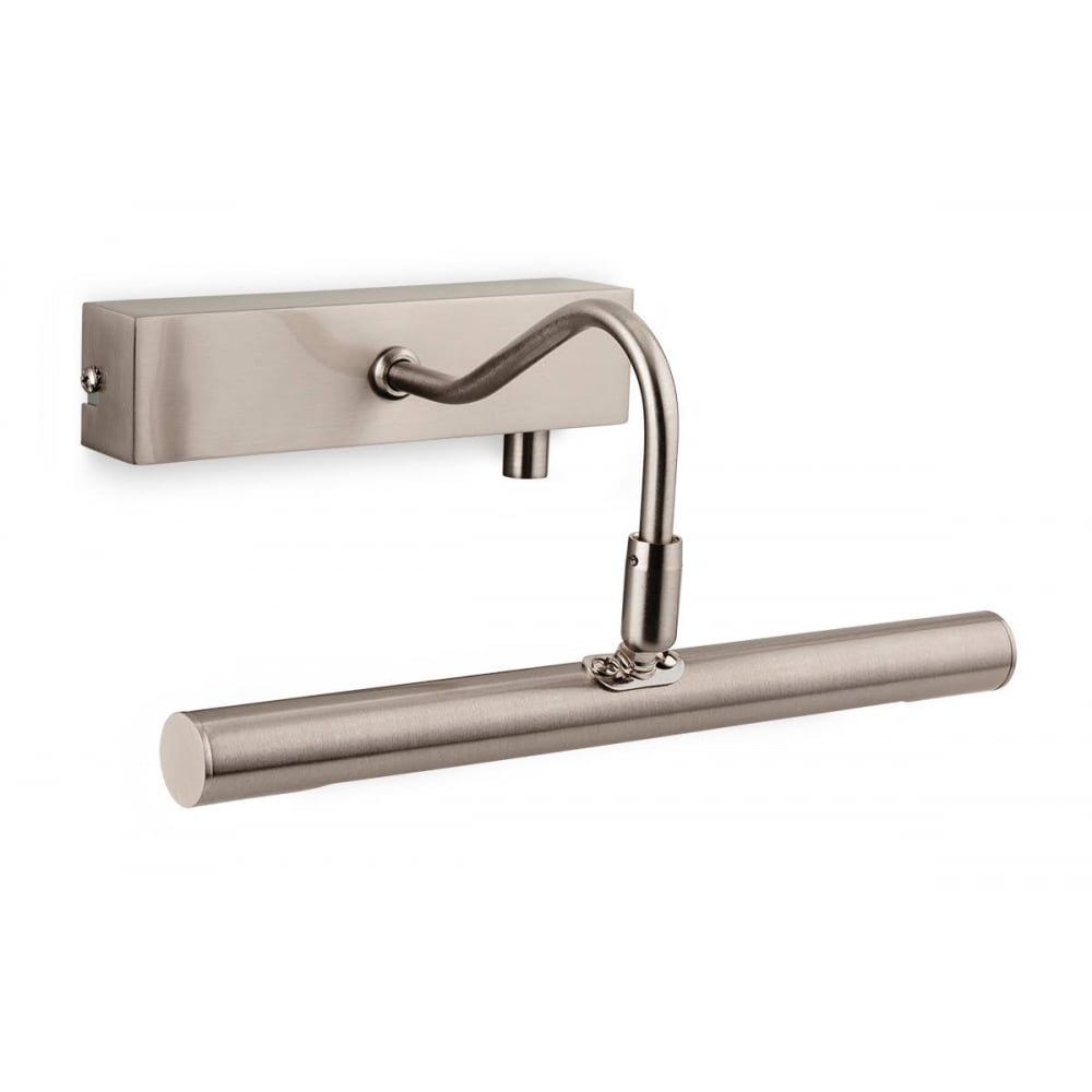 Dimmable 28 cm LED Picture Light In Brushed Steel Finish 4892BS