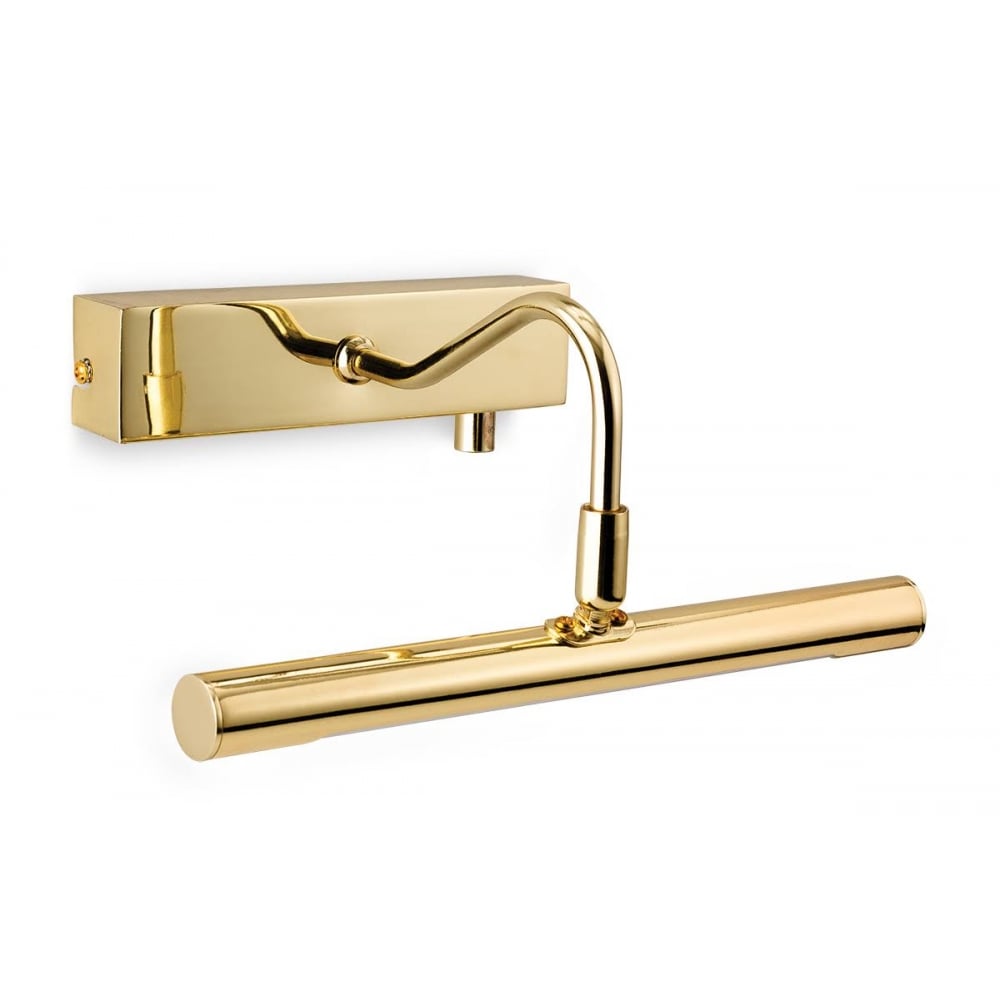 Dimmable 28 cm LED Picture Light In Polished Brass Finish 4892BR