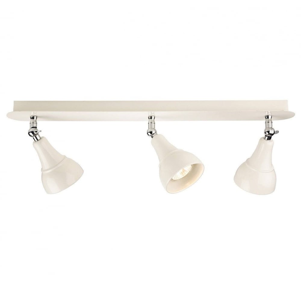 Country 3 Light Ceiling Bar Spotlight In Cream Finish 3465CR