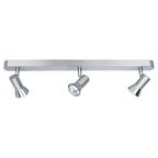 Magnum 3 Light Ceiling Bar Spotlight In Brushed Steel Finish 6092