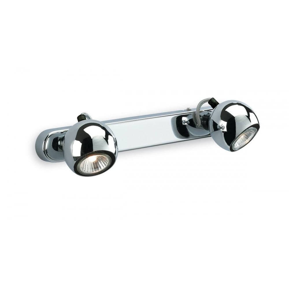 Magnetic Double Wall Spotlight In Chrome Finish 3351
