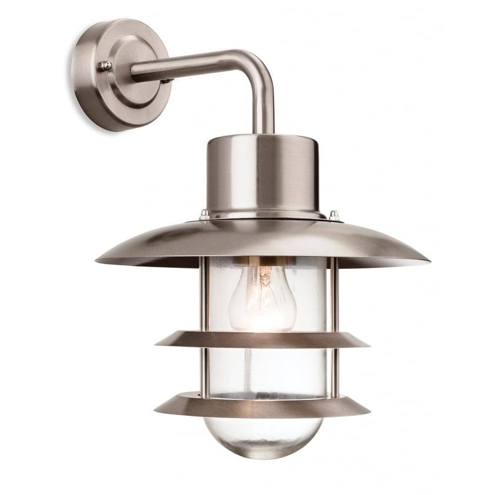 Austin Outdoor Wall Lantern In Stainless Steel Finish IP44 4908ST