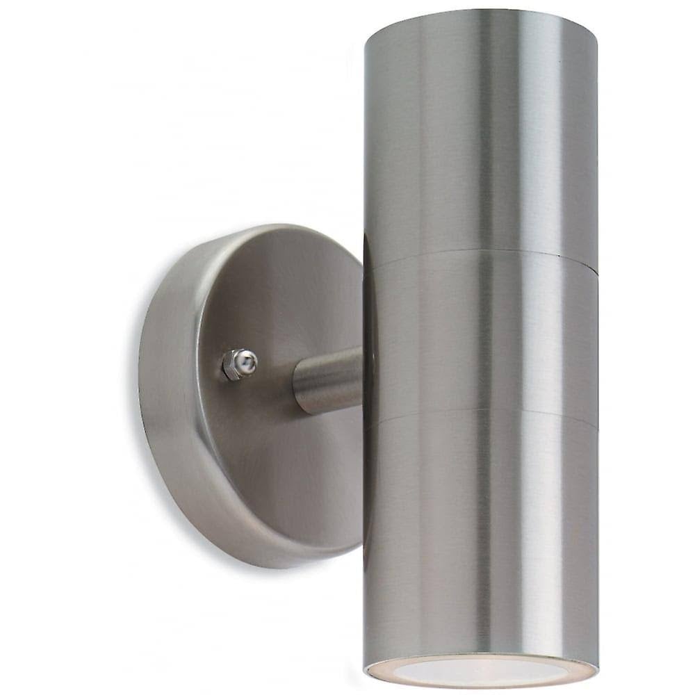 Fusion Outdoor Twin Wall Light In Stainless Steel Finish IP44 5615