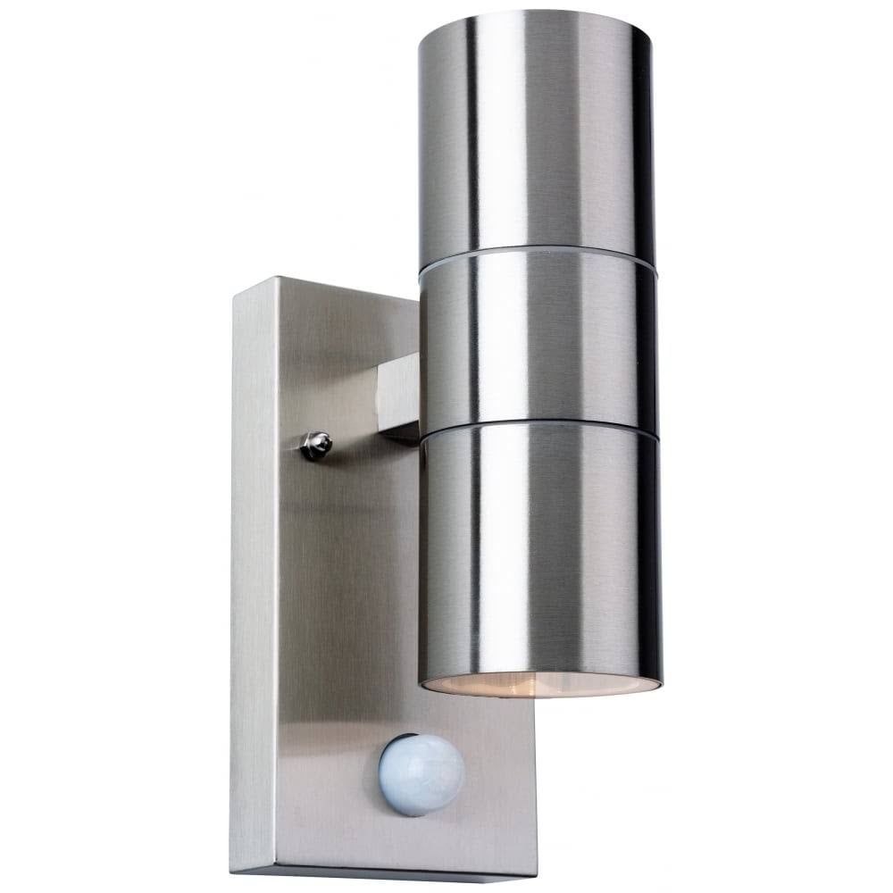 Colt Outdoor PIR Up And Down Wall Light In Stainless Steel Finish IP44 3429ST