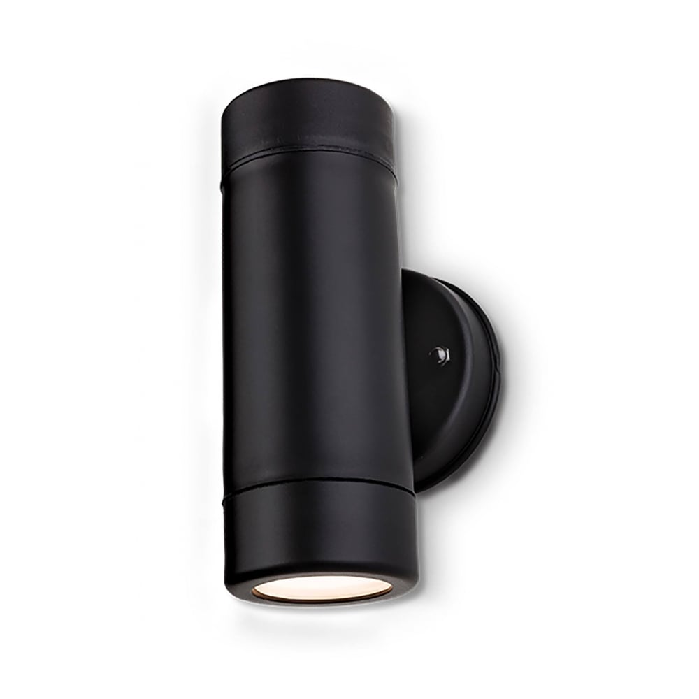 Ravel Outdoor LED Up And Down Wall Light In Black Finish IP44 4904BK