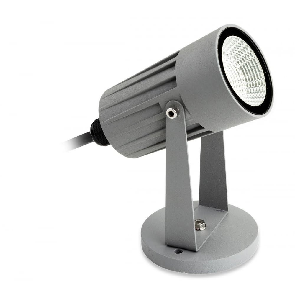 Outdoor Contemporary LED Spotlight In Silver Finish 4907SI