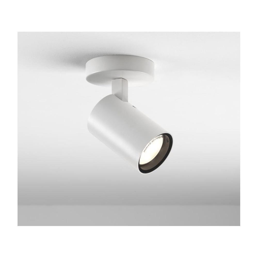 Aqua Adjustable LED Single Spotlight In White Finish 1393001