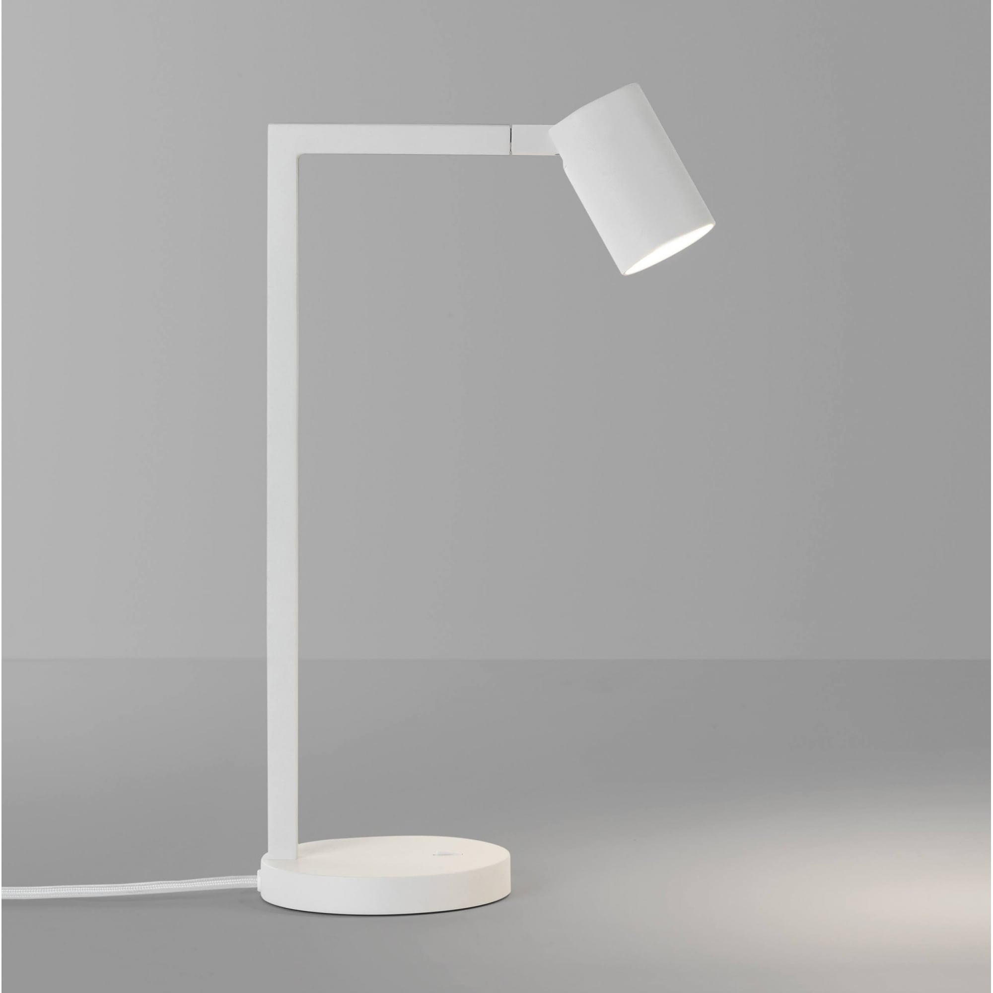 Ascoli Modern Desk Lamp In Matt White Finish 1286016