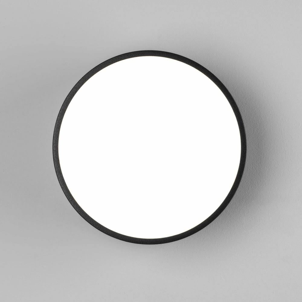 Kea 150 Outdoor Round LED Flush Light In Black Finish 1391002