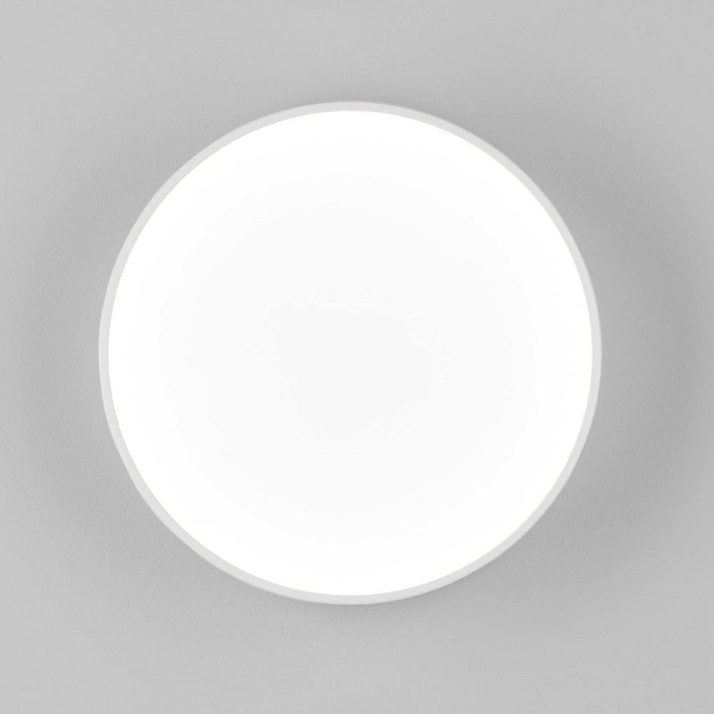 Kea 250 Outdoor Round LED Flush Light In White Finish IP65 1391003