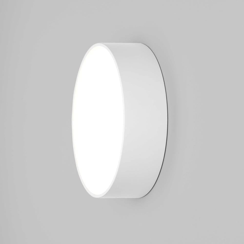 Kea 250 Outdoor Round LED Flush Light In White Finish IP65 1391003