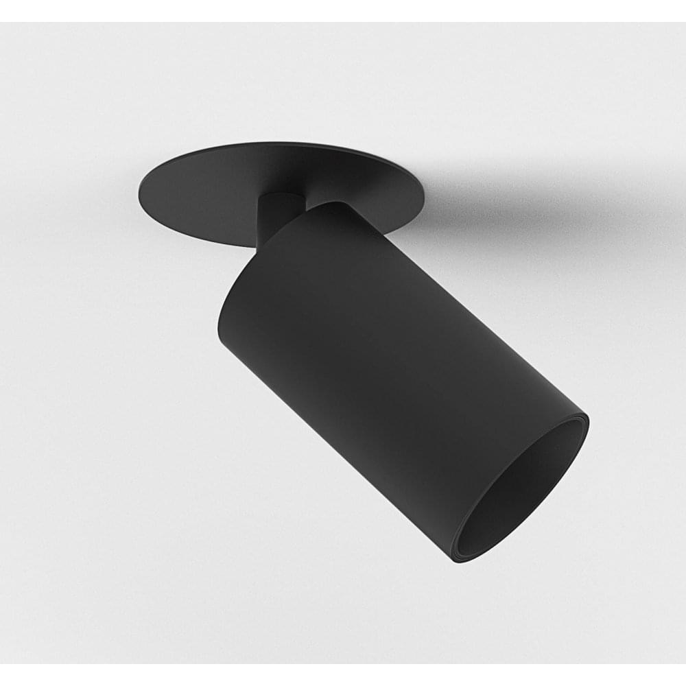 Can 50 Recessed Single Spot Light In Matt Black Finish 1396029