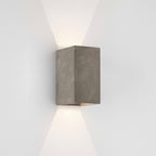 Oslo Modern LED Outdoor Wall Light In Matt Concrete Finish 1298020