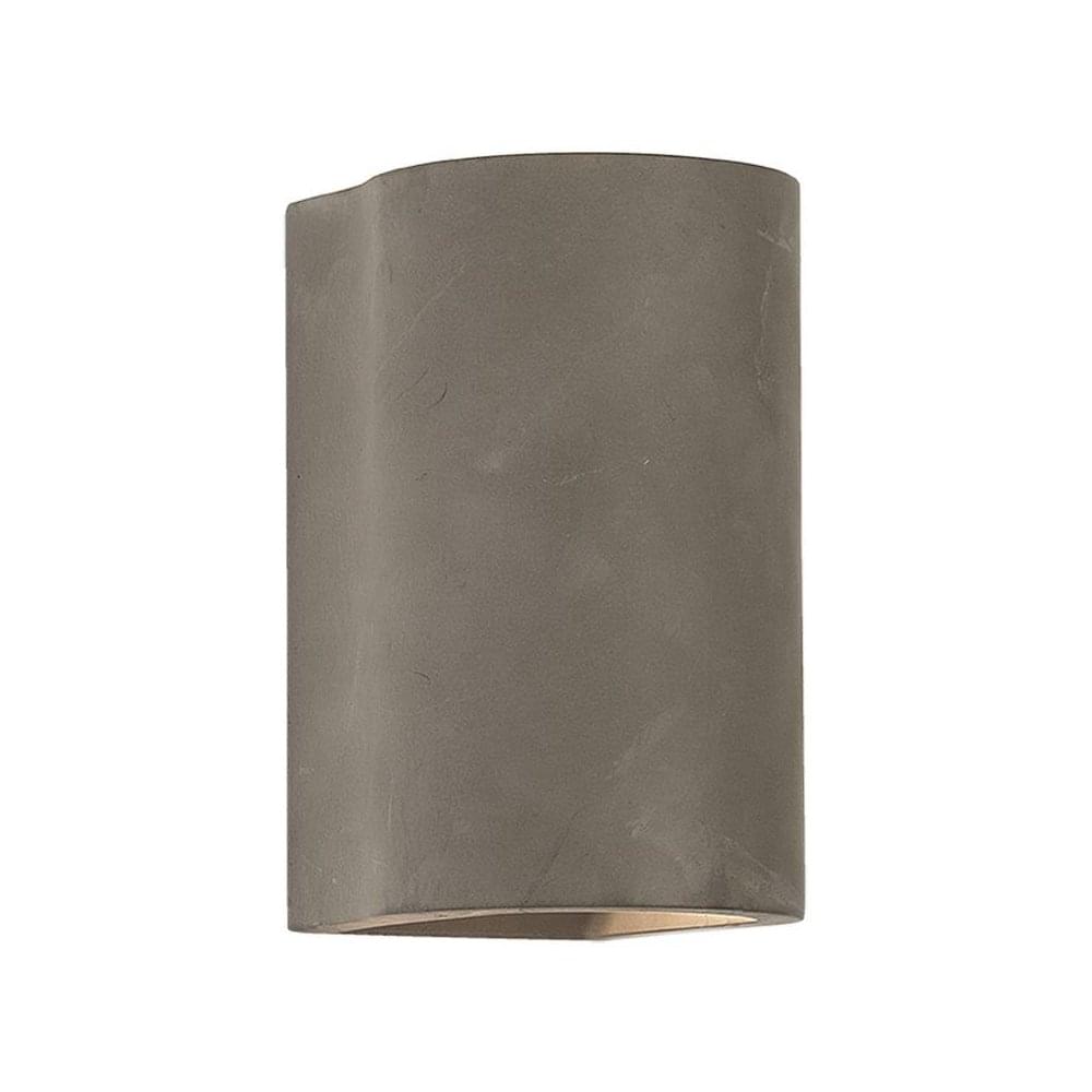 Dunbar Modern Outdoor LED Wall Light In Matt Concrete Finish 1384020