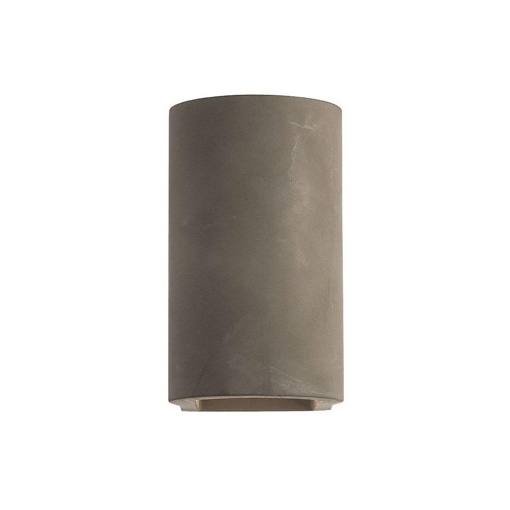 Dunbar Modern Outdoor LED Wall Light In Matt Concrete Finish 1384020