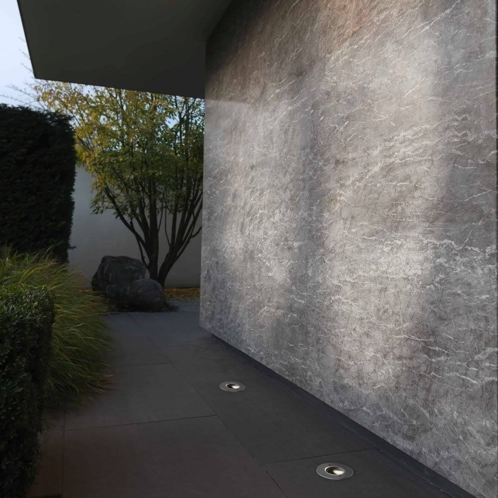 Cromarty 120 Outdoor LED Ground Light In Brushed Stainless Steel IP67 1378004