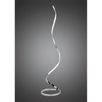 Nur Modern LED Floor Lamp In Chrome And Silver Finish M4983