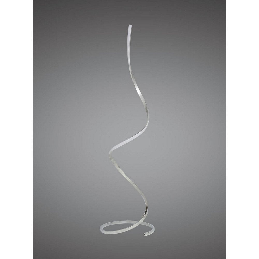 Nur XL Modern LED Floor Lamp In Chrome And Silver Finish M5001
