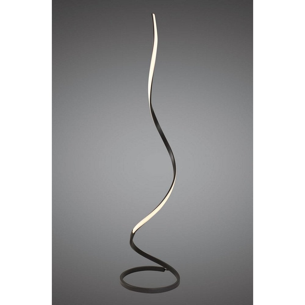 Nur Modern LED Floor Lamp In Brown Oxide Finish M5363