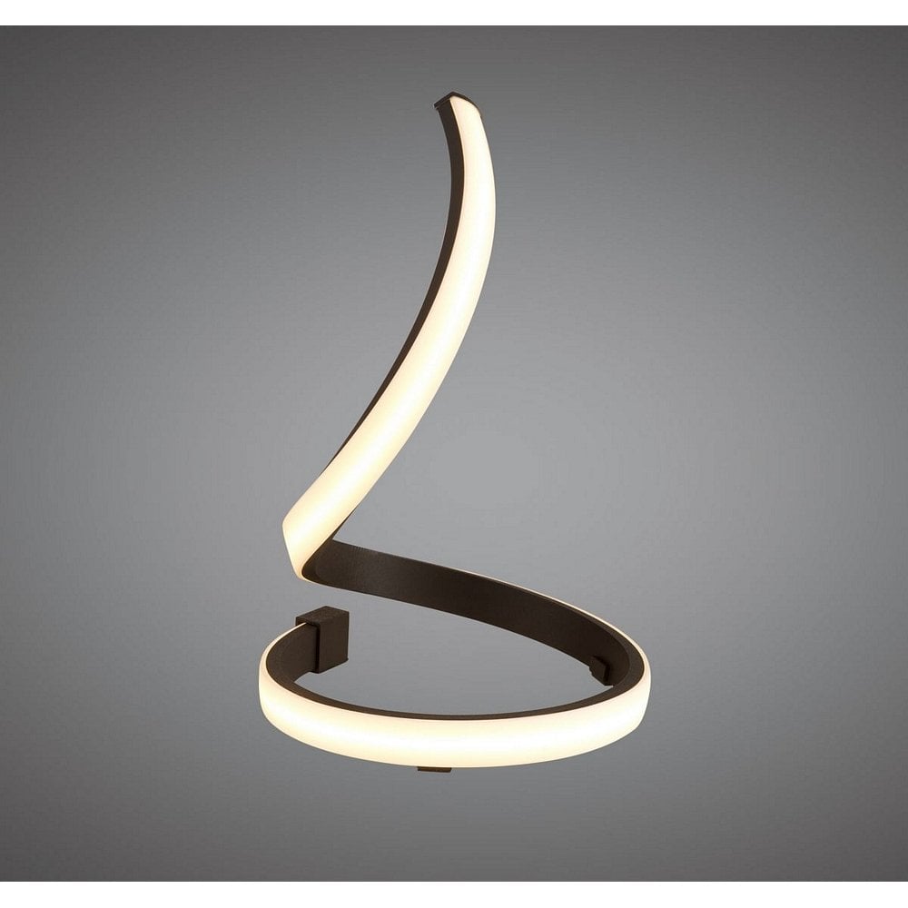 Nur Modern LED Table Lamp In Brown Oxide Finish M5366