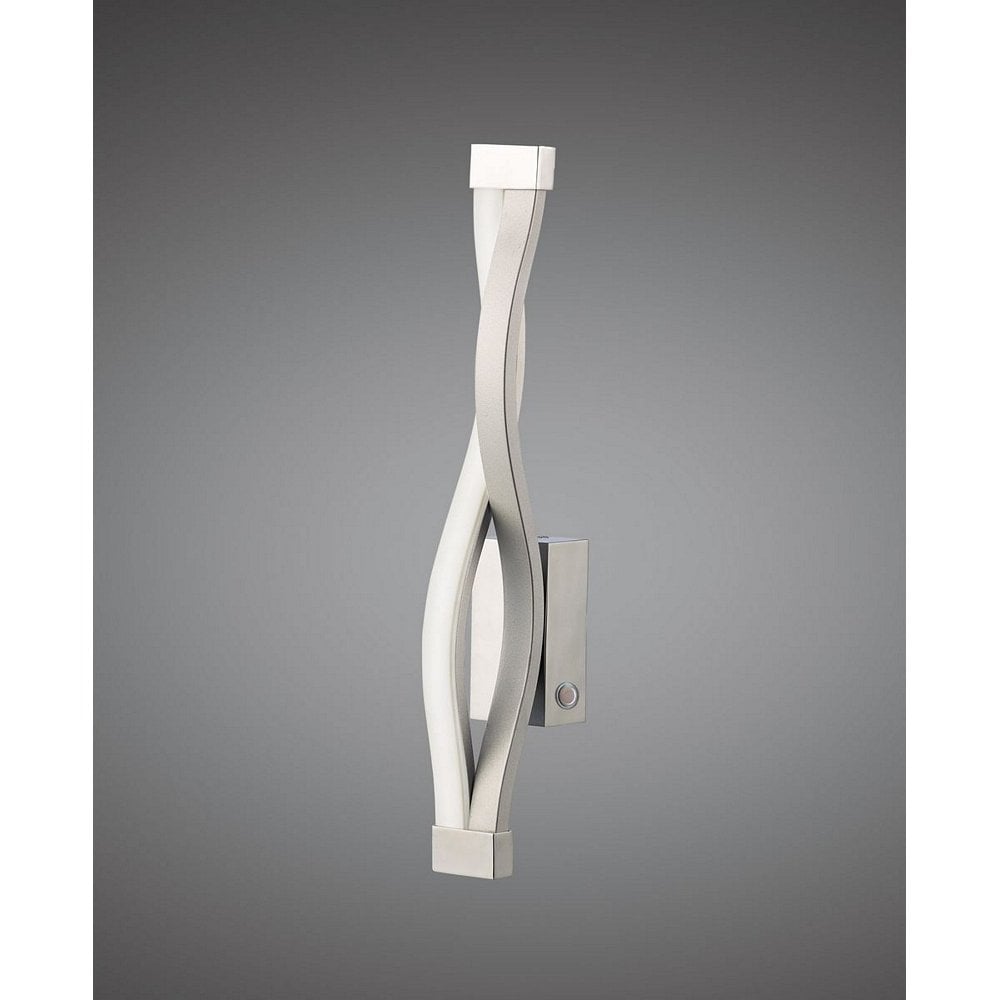 Sahara Modern LED Wall Light In Silver And Chrome Finish M4867