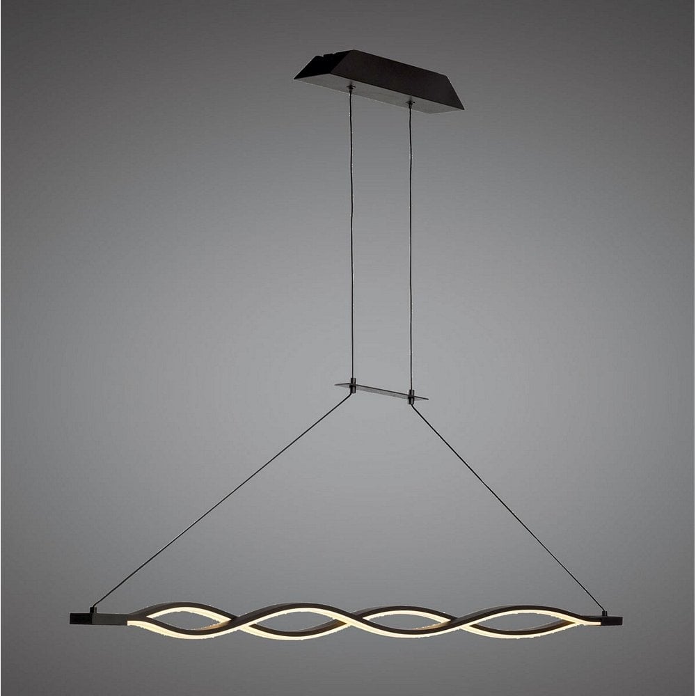 Sahara Modern LED Non Dimmable Ceiling Pendant In Brown Oxide Finish M5400