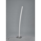 Surf Modern LED Dimmable Floor Lamp In Silver And Chrome Finish M5104