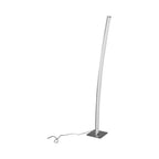 Surf Modern LED Dimmable Floor Lamp In Silver And Chrome Finish M5104