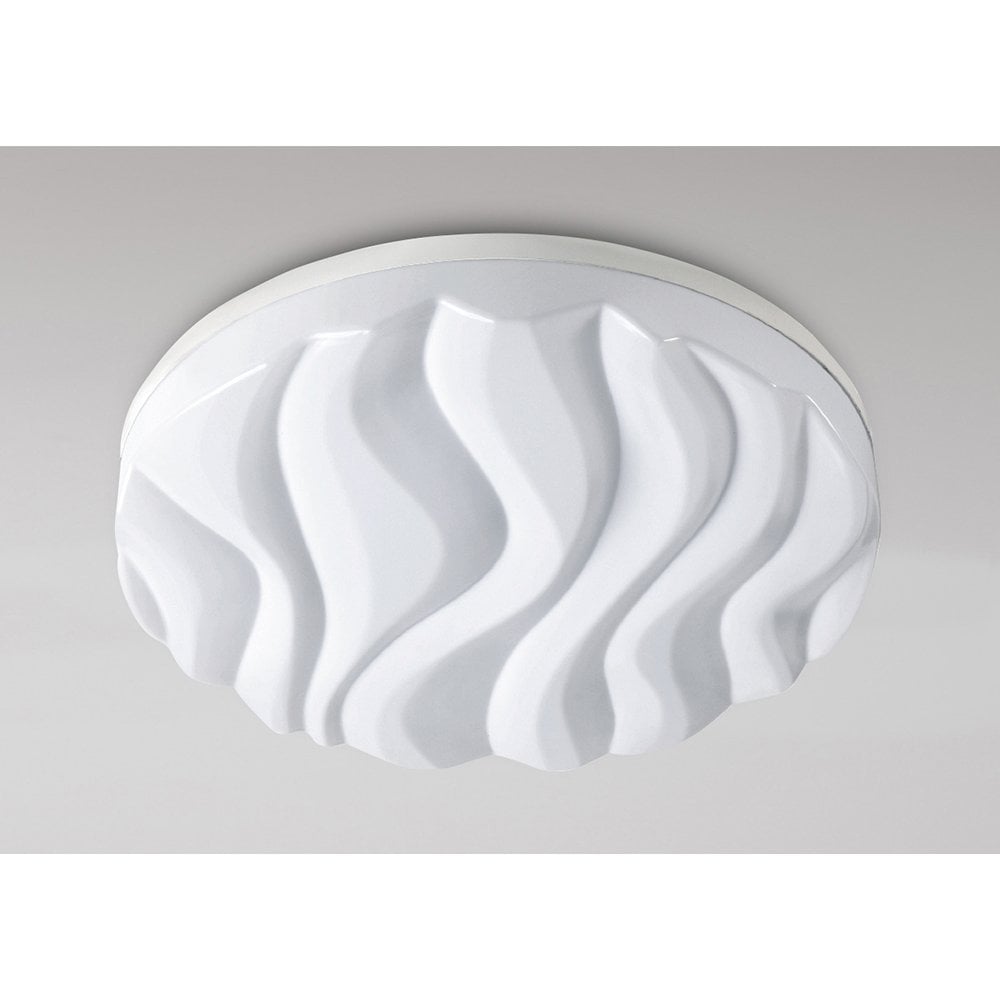 Arena Wave Like Design LED Large Round Flush Ceiling Light M5040