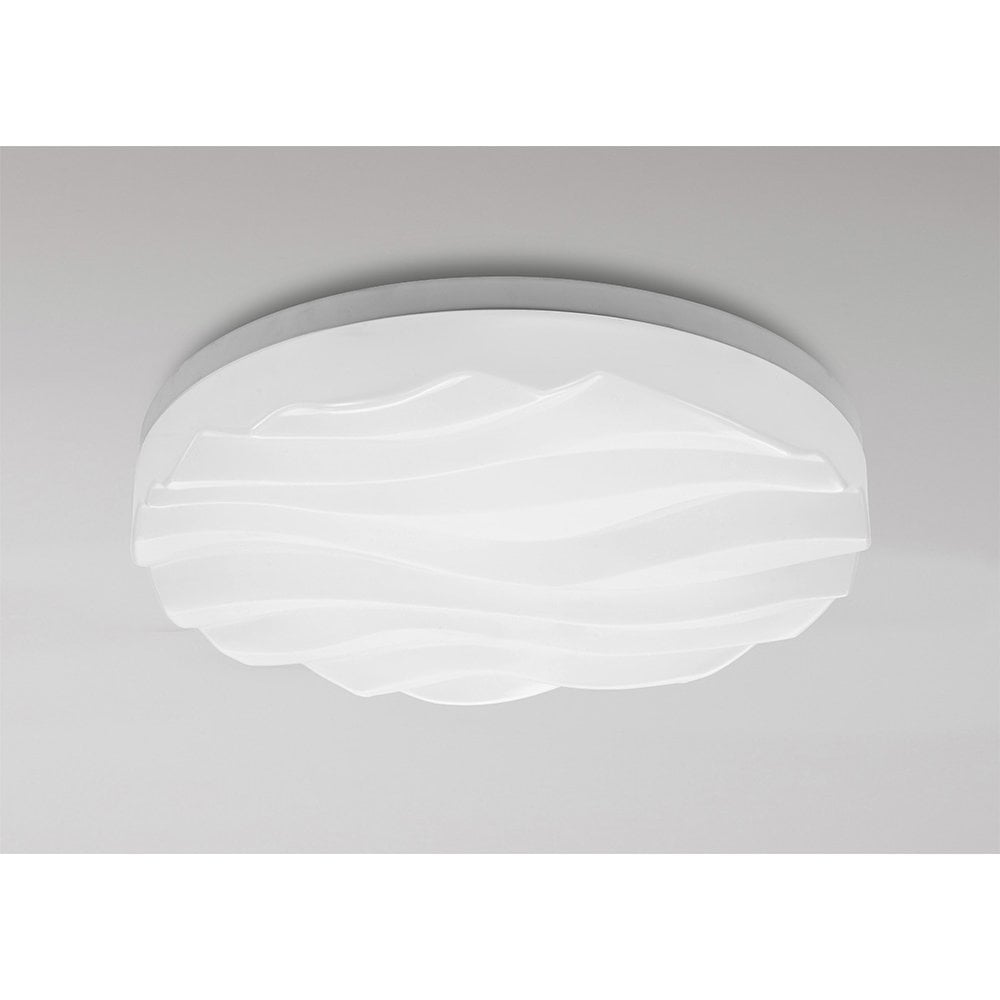 Arena Wave Like Design LED Medium Round Flush Ceiling Light M5041