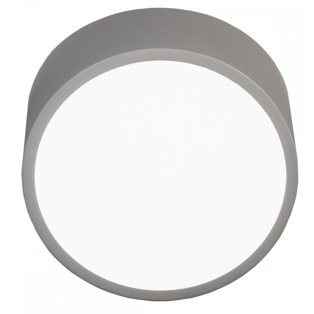 Mini Modern Round Outdoor Wall Light In Silver Finish IP44 M5482