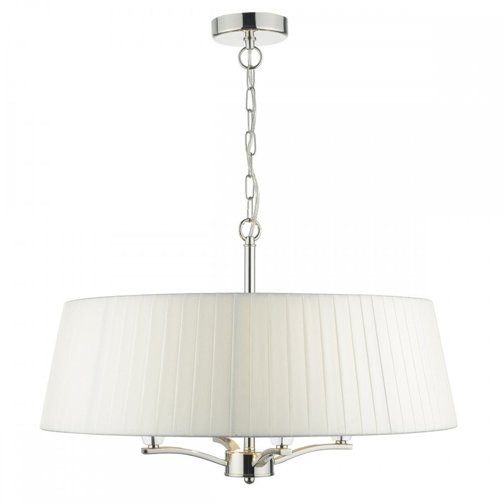 Cristin Elegant 4 Light Ceiling Pendant Light In Polished Nickel Finish CRI042