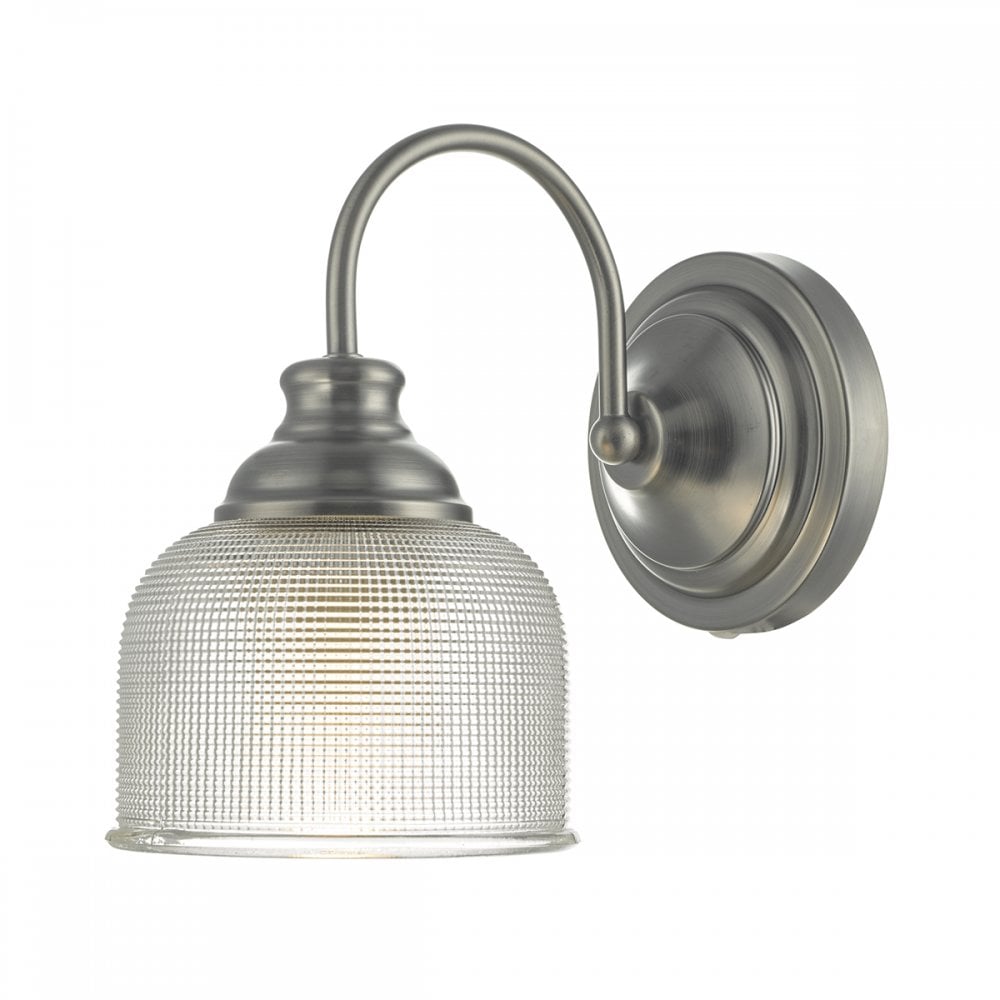 Tack Vintage Single Wall Light In Antique Chrome Finish TAC0761