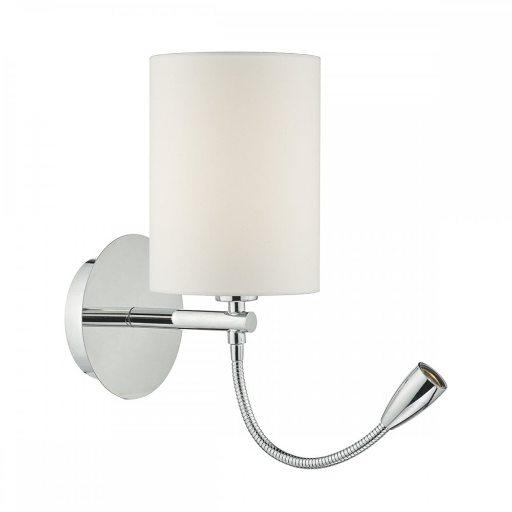 Feta Modern Reading LED Wall Light In Polished Chrome Finish FET0750