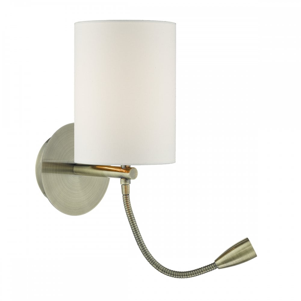 Feta Modern Reading LED Wall Light In Antique Brass Finish FET0775