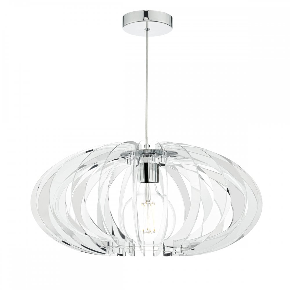 Enzo Modern Ceiling Pendant Light In Polished Chrome Finish ENZ0108