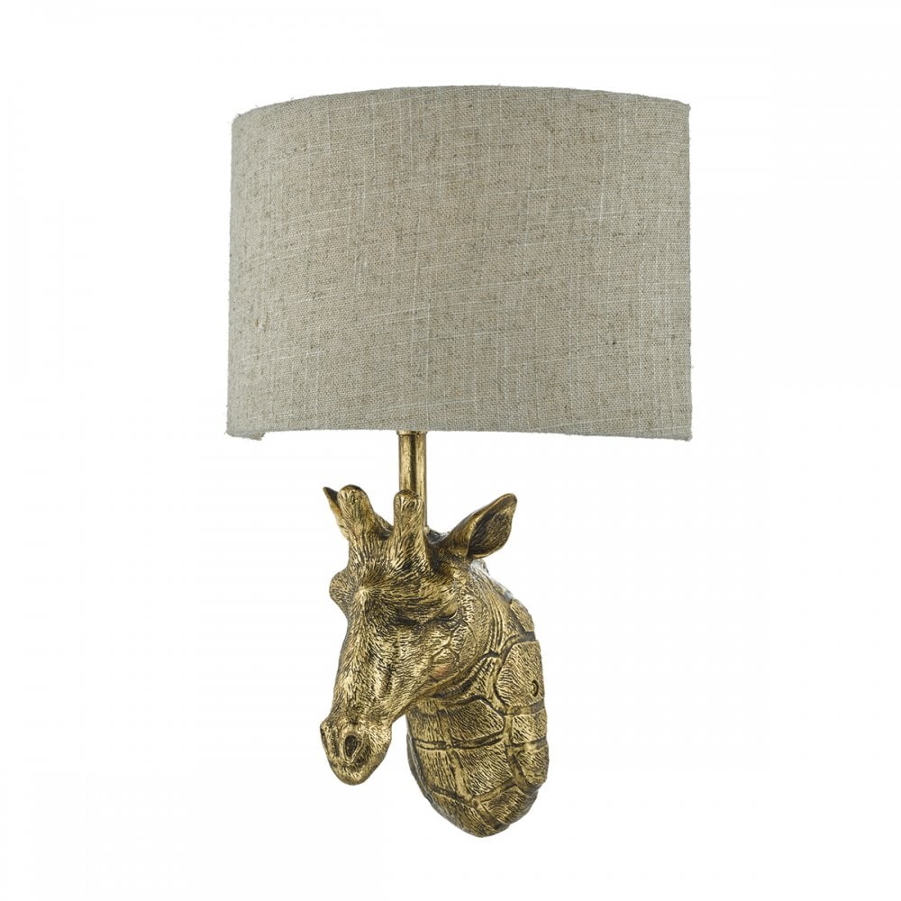 Sophie Elegant Wall Light Complete With Natural Linen Shade SOP0735