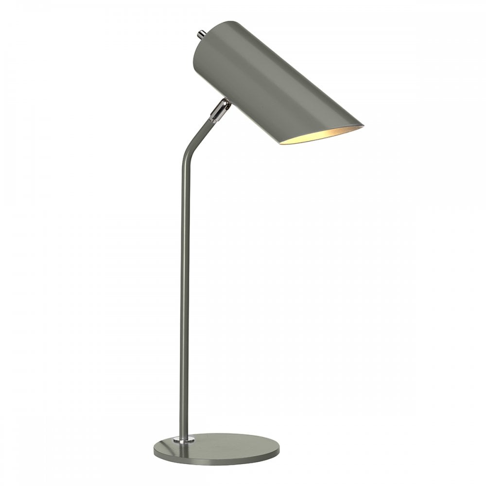 Quinto Modern Single Table Lamp In Grey And Nickel Finish QUINTO/TL GPN